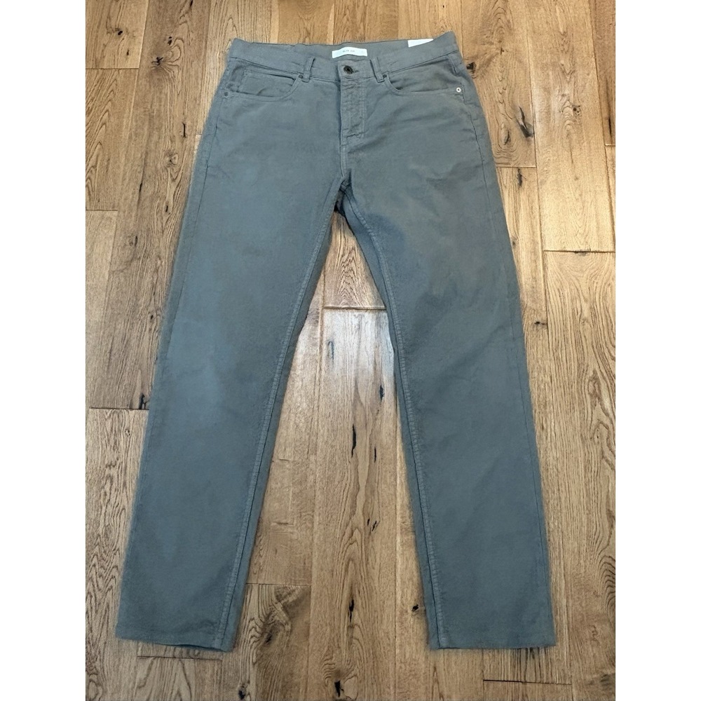 Billy Reid Men's Five Pocket Slim Cut Chinos Gray/Green Sz 32x30